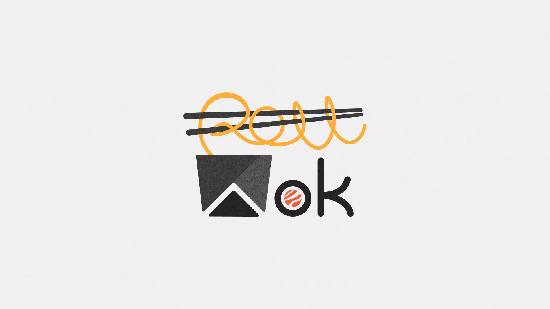 Разработка логотипа суши-бара «Roll Wok Club» в Макарьеве
