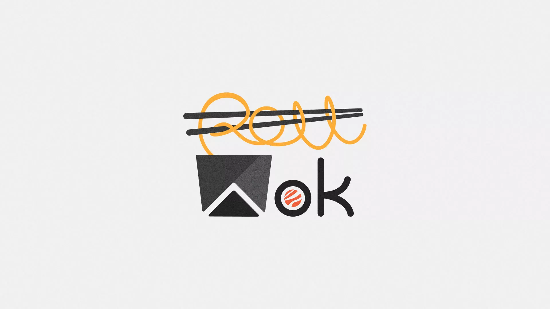 Разработка логотипа в Макарьеве для суши-бара «Roll Wok Club»